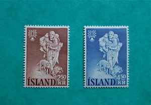 Stamp Iceland Islande 1960. SG.# 373-74. 2,5kr & 4,5kr. MLH OG. #OD501 - Picture 1 of 2