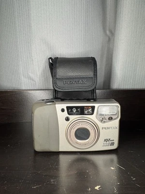 Pentax IQZoom 115M 35mm Point & Shoot Film Camera Tested Works Clean - Image 1 of 4