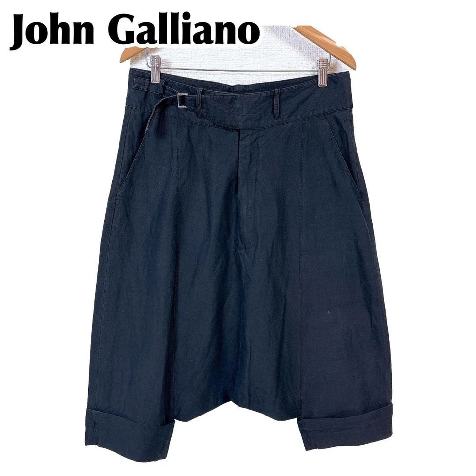 Pantalones Sarouel para hombre John Galliano talla 46 negros pantalones informales de Japón Foto 1 de 4