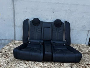 REAR SEAT LOWER UPPER BLACK CUSHION CONSOLE LEXUS RC F (2015-2019) OEM - Picture 1 of 16