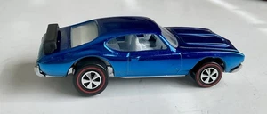 Capucha abierta Hot Wheels Olds 442 Redline Spectraflame “AZUL” PERSONALIZADA/Precio especial - Imagen 1 de 7