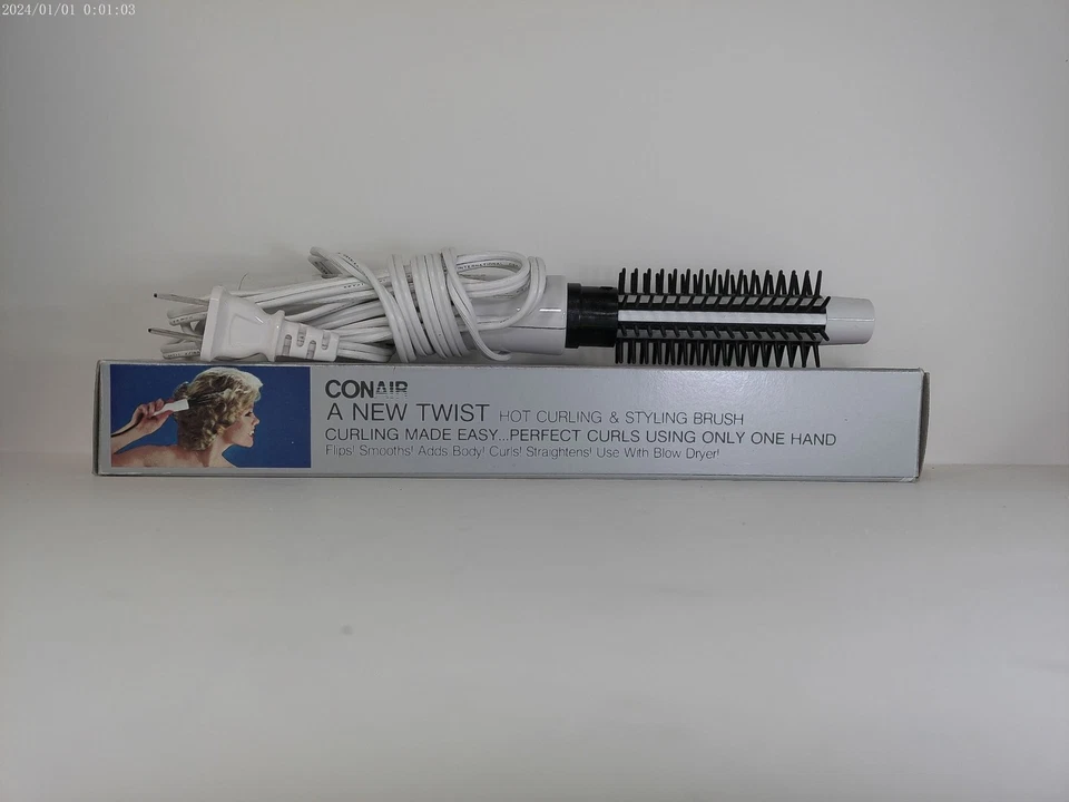 Cepillo de rizado y peinado Conair A Twist Hot modelo Bc10xn sin enredos Nuevo de Lote Antiguo Foto 1 de 4