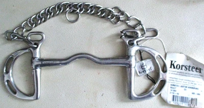 Английский Snaffle лошадь бит двойной обуздать слоты обучение шоу удовольствие легко низкий порт - Изображение 1 из 4