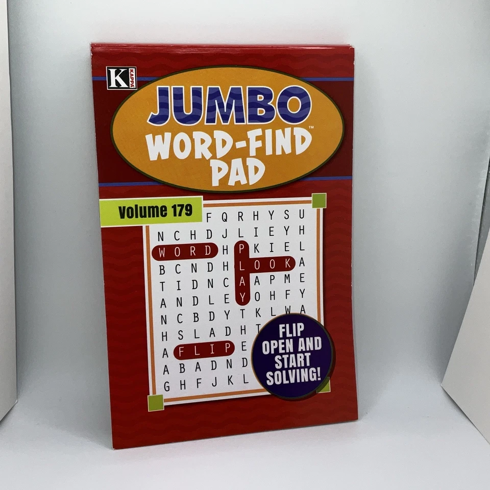 2 Jumbo Word-find Pad Vol 63 & Volume 64 Kappa Word Search
