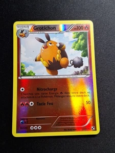 EXC NM Grotichon 17/114 NB Noir et Blanc de Base Carte Pokémon FR - Picture 1 of 9