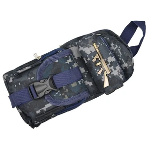 Camo Pencil Case Guns Shape Large Capacity Pen Pouch Holder 3 Compartments Pe... - Picture 1 of 7