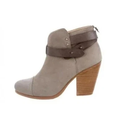 Rag & Bone Harrow Gray Suede Ankle Boots Size EU 38 / US 8 - Image 1 of 4