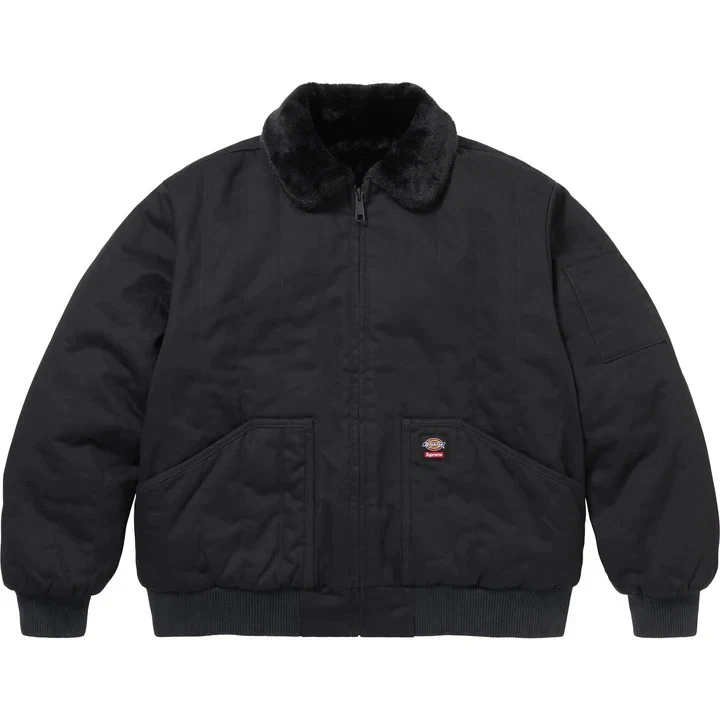 Supreme Black Coats, Faux Fur Outer Shell Jackets for Men for Sale