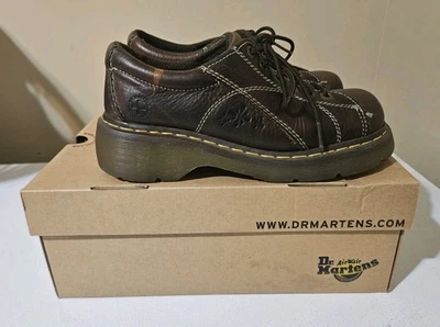 Vintage Dr. Martens 12283 Daisy Floral Chunky Oxfords Y2K Platform Size 8 W Box - Image 1 of 4