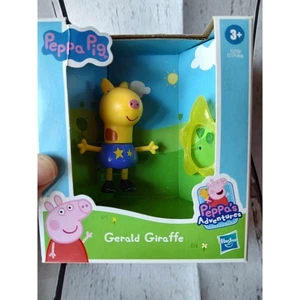 Set Figurine PEPPA PIG Family & Friends Adventures 2021 GERALD GIRAFFA con STELLA NUOVO - Foto 1 di 5