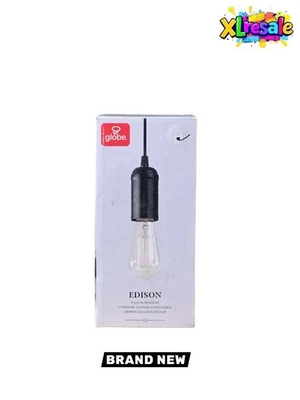 Globo Eléctrico Edison Enchufable Mini Enchufe Colgante Luz Colgante 60844 Negro E27 Foto 1 de 4
