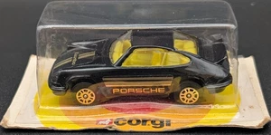 1978 CORGI PORSCHE 911 TURBO BLACK & GOLD MOC SEALED UK 56179 - Picture 1 of 2