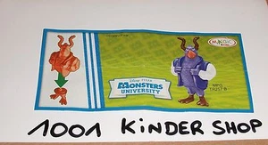 KINDER TR257-B TR 257-B DISNEY MONSTERS UNIVERSITY -BPZ VARIANTE OHNE/SANS AZTEC - Photo 1/1