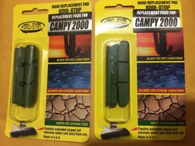 Almohadillas de inserción verdes Kool-Stop Campy 2000 para llantas de cerámica Foto 1 de 4