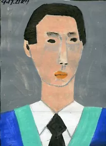 acrylic figure study 12inx9in - by ronald allen 2021 - f418 - Picture 1 of 1