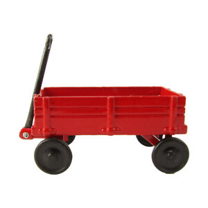 1:12 Scale Model Red Wagon Miniature Dollhouse Accessory Metal Pencil Sharpener