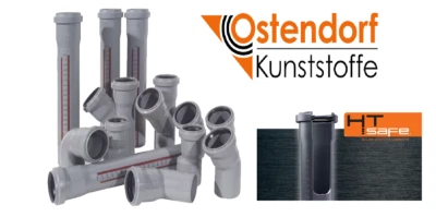 HT Safe®-Rohr bis 2m Bögen Muffen Reinigungrohre Übergänge Abzweig HTSafe - Bild 1 von 2