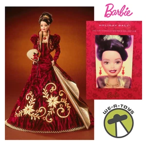Barbie Holiday Ball Porcelain Doll 1997 Mattel 18326 - Picture 1 of 7