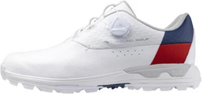 Zapatos de golf MIZUNO WAVE HAZARD AQUA BOA WIDE 51GM2470 blanco rojo US9 (26 cm) Foto 1 de 4