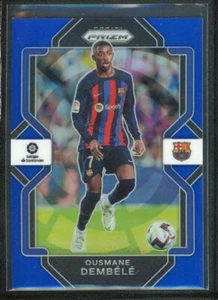 2022-23 OUSMANE DEMBELE 11/49 PANINI CHRONICLES PRIZM LALIGA SANTANDER BLUE - Picture 1 of 2