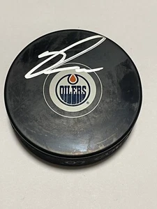 Disco de hockey Beckett firmado por Ryan Nugent Hopkins Edmonton Oilers certificado de autenticidad BAS IP c - Imagen 1 de 2