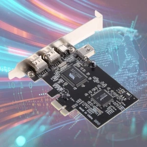 Video Expansion Card PCIe 3x 1394A Firewire PCI for Express to IEEE 1394 - Picture 1 of 9