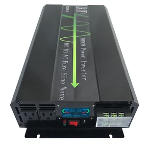 3000W Pure Sine Wave Power Inverter DC 48V to AC 120V with LCD Display US Stock - Picture 1 of 12