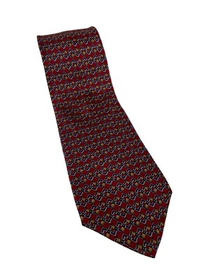 Corbata a rayas diamante multicolor Gianfranco Ruffini Italia para hombre 100 % seda Foto 1 de 4