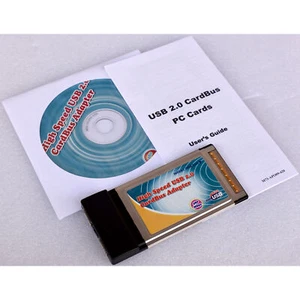 Grande Vitesse USB 2.0 Cardbus Adaptateur Card Bus Carte Pcmcia 32bit De Pilote - Photo 1/4