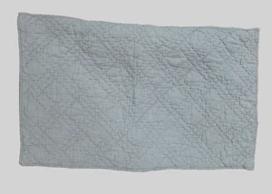 RESTORATION HARDWARE Belgian Linen Diamond Stitch Quilt KING Sham Graphite - Picture 1 of 6
