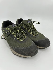Patagonia Gore Tex Men's Hiking Trail Running Shoes Black Jasper Green Size 14 - Picture 1 of 13