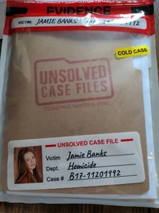 UNSOLVED CASE FILES Cold Case Murder Mystery Game Jamie Banks - Picture 1 of 2