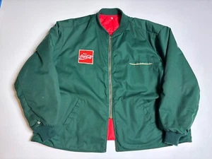 Vintage 70er Coca Cola Mechaniker Arbeitsjacke Cola Lieferung Workwear Patchwork 3XL - Bild 1 von 9