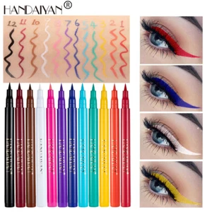 Colorful Eyeliner Eye Pencils - Ultra-Fine Tip, Waterproof, Smudge-Proof - Picture 1 of 20