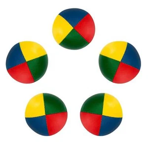 Diabolo Freizeitsport Jonglierbälle (vierfarbig) - 5er Set, Ø 58mm, 90g Soft - Bild 1 von 6
