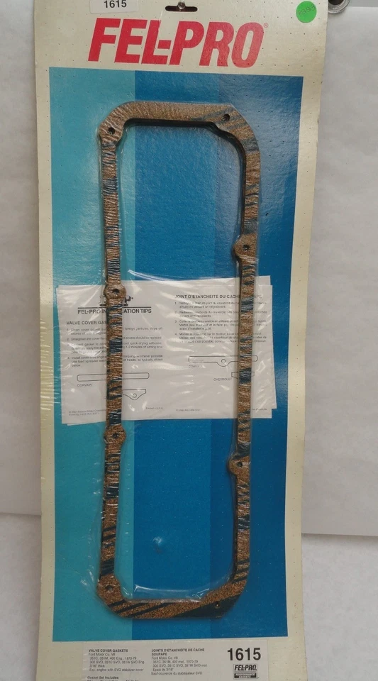 Fel-Pro Valve Cover Gaskets #1615 for SB Ford Foto 1 de 1