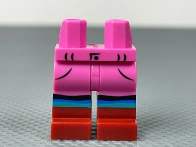 LEGO Dark Pink Minifigure Hips & Legs Pockets Blue & Turquoise Dark Red Boots  - Image 1 of 4