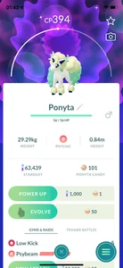 Shiny Galarian Ponyta! Angemeldet oder Abgemeldet! 30 Tage Freundschaft!! Go - Bild 1 von 1