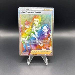 Miss Fortune Sisters Pokemon TCG Rainbow Sword & Shield Lost Origin 209/196 NM - Picture 1 of 6