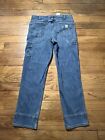 Carhartt Jeans Mens 36x34 Blue Relaxed Fit Work Workwear 7 Pocket Carpenter Pant