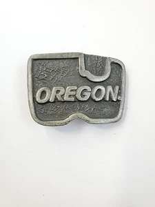 Vintage OREGON. Belt Buckle Excellent Vintage Patina, Pewter - Picture 1 of 8