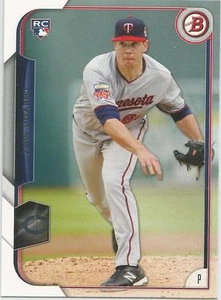 Tarjeta de novato Trevor May Minnesota Twins 2015 de los Bowman - Imagen 1 de 2