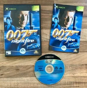 JAMES BOND - 007 : NIGHTFIRE - ORIGINAL MICROSOFT XBOX GAME DISC & INSTRUCTIONS - Picture 1 of 5