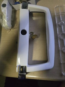 Sliding glass door Handle-Doric DS3130 Full set keys inside and out- White - Picture 1 of 8
