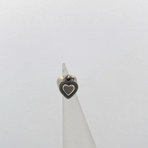 Pandora Sterling Silver Dangle Silver 2 Heart Bead Charm 790373 - Picture 1 of 23
