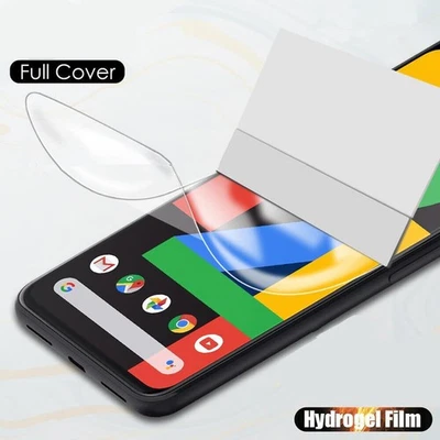 Screen Protector Full Cover Hydrogel Film HD For Google Pixel 8 7 6 Pro 7A 6A - Image 1 of 4