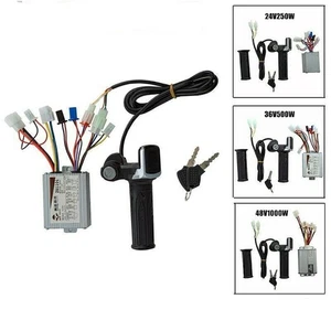 24-48V 250W-1000W Motorbürsten-Drehzahlregler mit Gasgriff für E-Bike - Bild 1 von 18