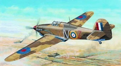 Trumpeter 02417 HAWKER HURRICANE IID TROP 1:24 Kit di montaggio - Immagine 1 di 4
