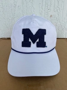 Greyson University of Michigan Men’s Adjustable White RopePerformance Golf Hat - Picture 1 of 7