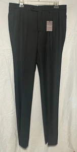 Peter Millar Crown Crafted Crosby Wool Dress Trouser Charcoal Men's 33 $395 NWT - Picture 1 of 9